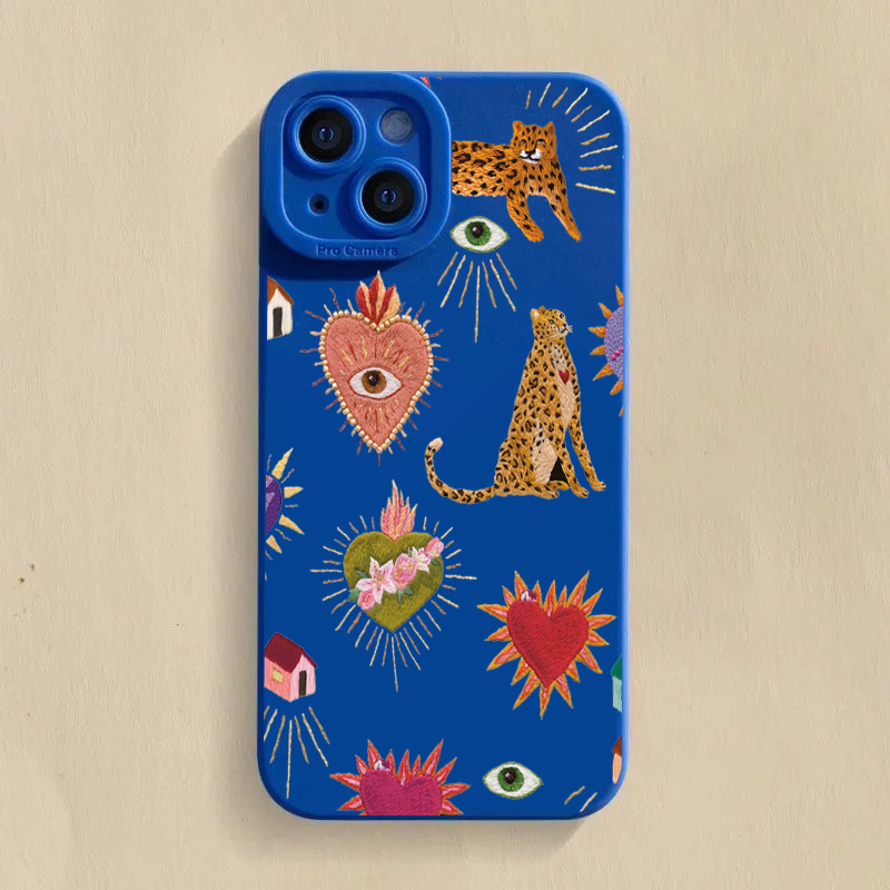 Samsung Galaxy S25 - Blumen-Leoparden-Augen Handyhülle für Samsung Galaxy S26