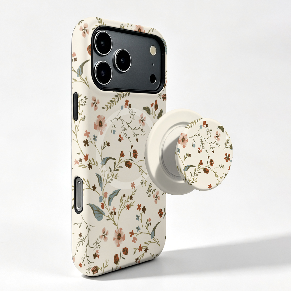 Vivo X200 - Niedliche Blumen-Magnet-Hülle für Vivo X300 X200