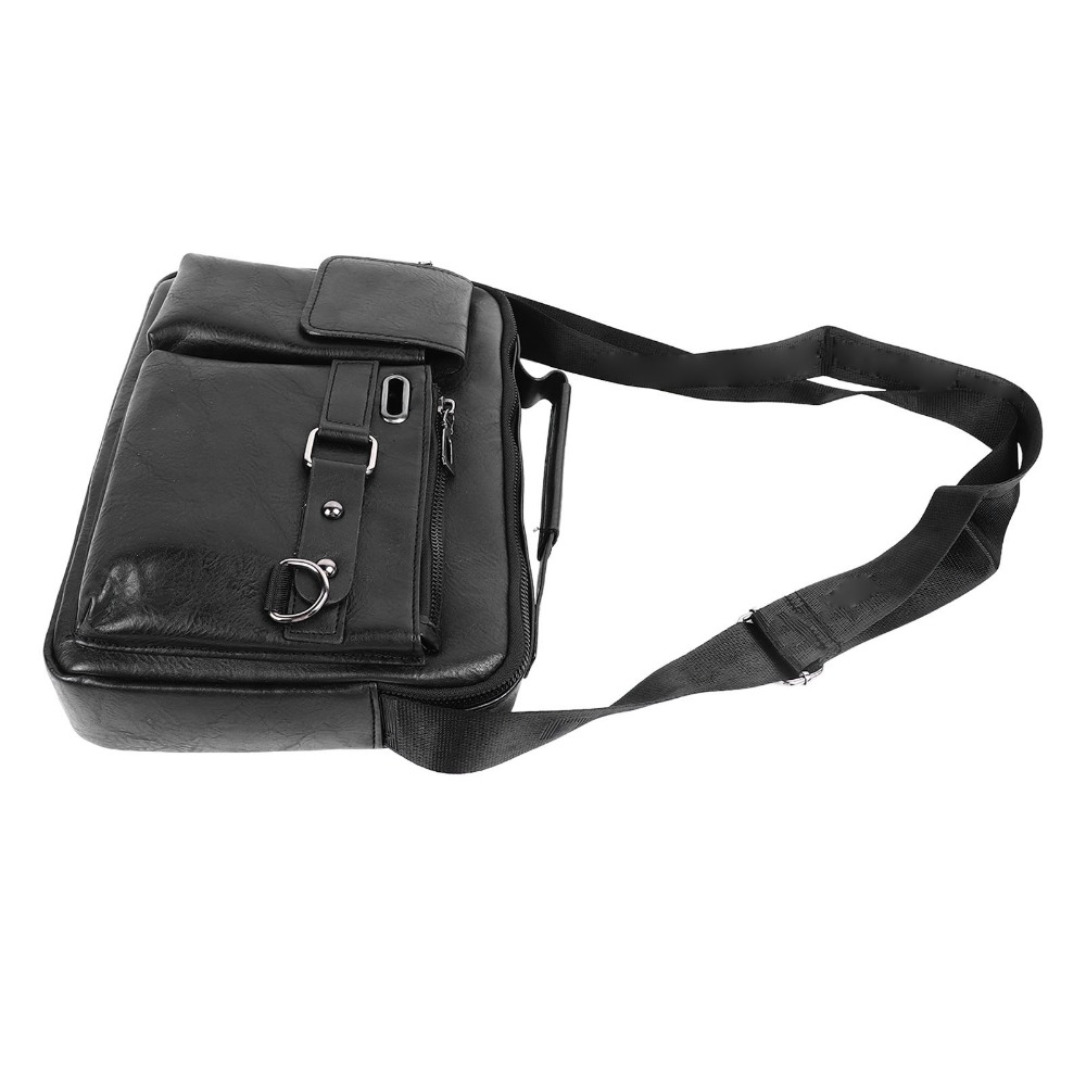 Tablet Shoulder Bag - Verstellbare PU-Arbeitstasche mit verstellbarem Schultergurt, schwarze