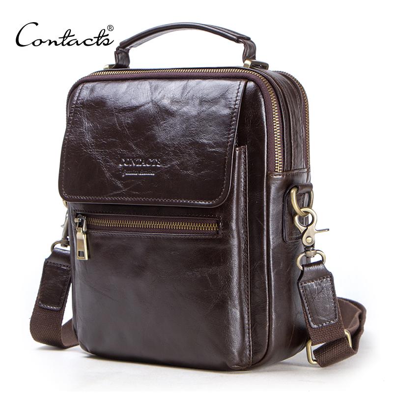 Tablet Shoulder Bag - CONTACT'S neue Umhängetasche aus echtem Leder