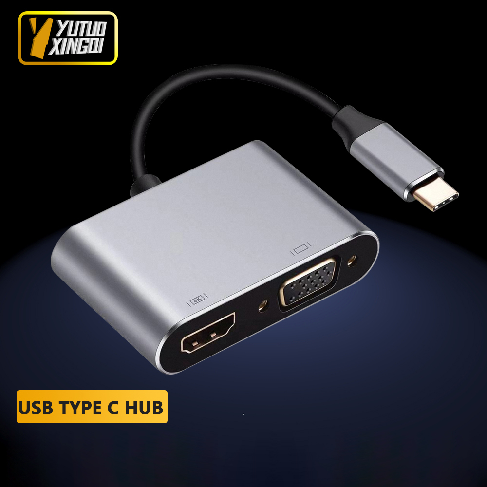 4K USB Typ C zu VGA 1080P USB  – Usb Hub Type C Bewertung und Preis