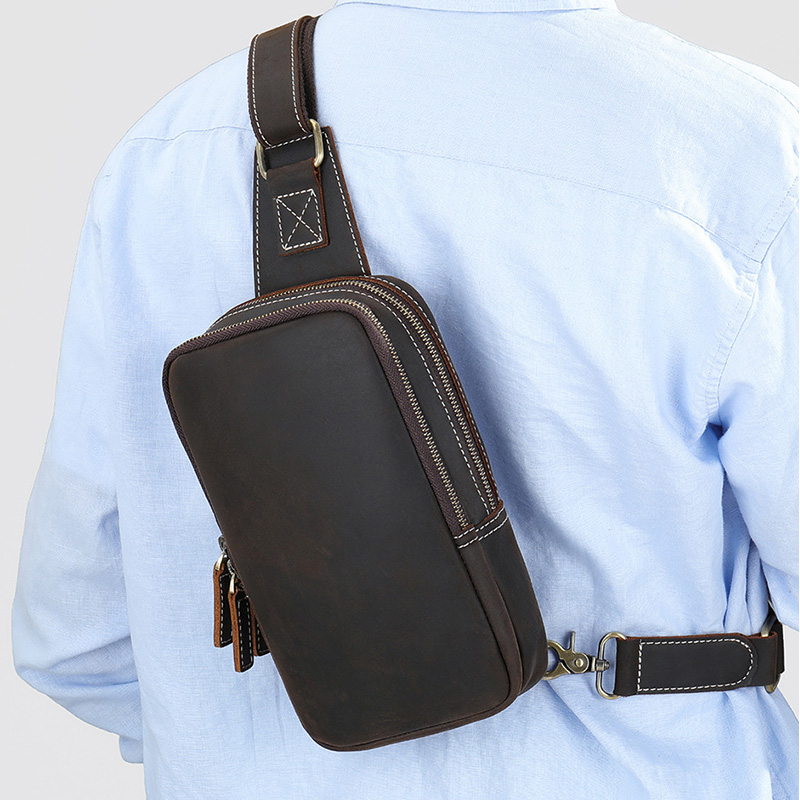 Echtes Leder männer Brust Tasc – Tablet Shoulder Bag Bewertung und Preis