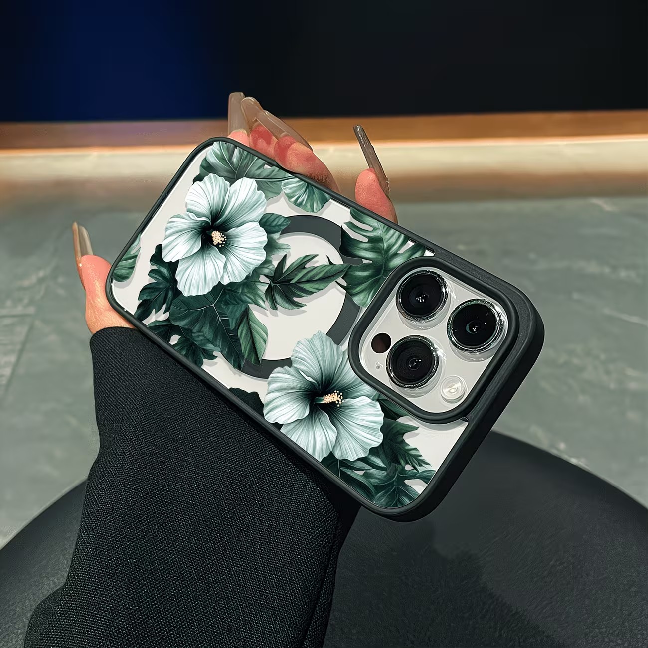 Grüne Blumenmuster Handyhülle  – Apple Iphone 16 Bewertung und Preis