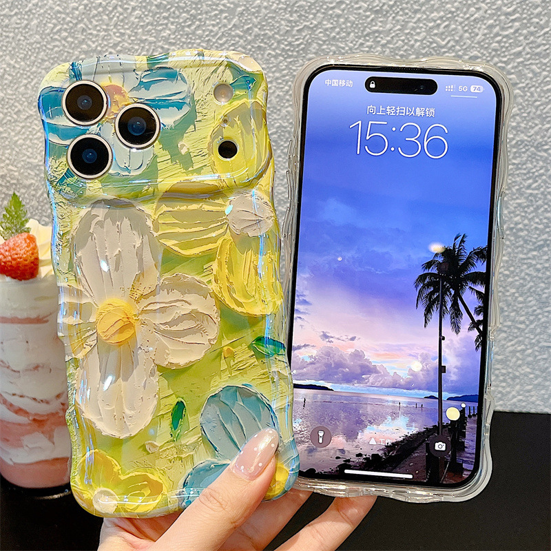 Modische Ölgemälde-Blumen Well – Apple Iphone 16 Bewertung und Preis